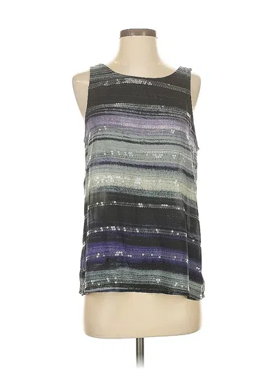 Pre-owned Bb Dakota Sleeveless Top Silver Scoop Neck Tops