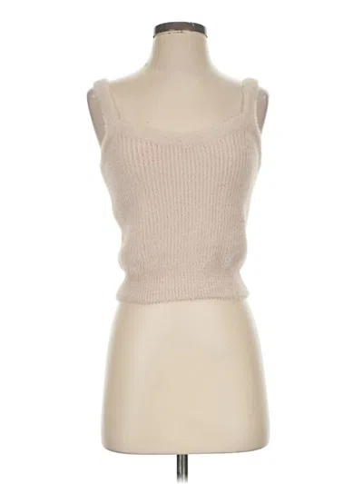 Pre-owned Bb Dakota Sleeveless Top Tan Strapless Neckline Tops