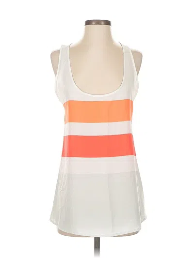 Pre-owned Bb Dakota Sleeveless Top White Scoop Neck Tops