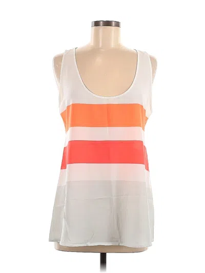 Pre-owned Bb Dakota Sleeveless Top White Scoop Neck Tops