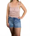 Bb Dakota Sweet And Go Top In Pale Pink In Pink