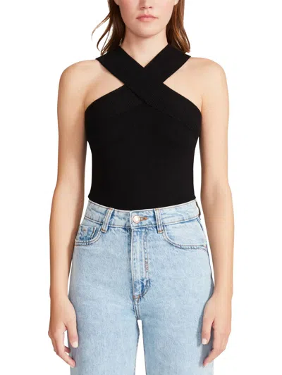 Bb Dakota Top Floor Knit Bodysuit In Black