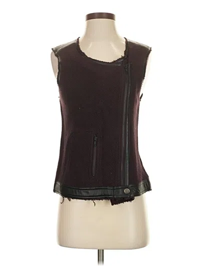 Pre-owned Bb Dakota Vest In Burgundy