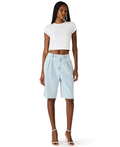 Bb Dakota Women's Ivana Wide-leg Shorts In Blue