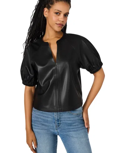 Bb Dakota Women's Roxanne Balloon Sleeve Top In Black