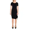 Bb Dakota Womens Ruched Rayon T-shirt Dress In Black