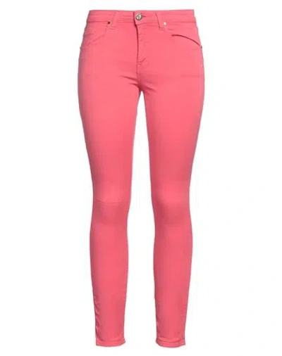 Bb Jeans London Woman Pants Pink Size 30 Cotton, Elastane