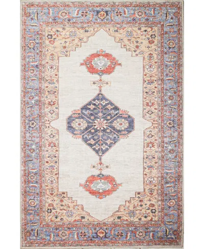 Bb Rugs Select Washable Slt12 5' X 7'6" Area Rug In Ivory
