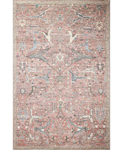 Bb Rugs Select Washable Slt206 5' X 7'6" Area Rug In Rust
