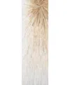 Bb Rugs Cowhide Cwh22 2'6" X 8' Runner Area Rug In Camel