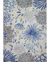 Bb Rugs Gallery Gal108 Area Rug In Ivory,blue