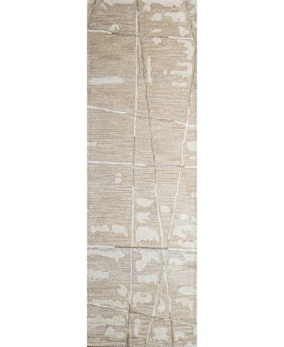 Bb Rugs Larchmont Lr392 2'6"x8' Runner Area Rug In Beige