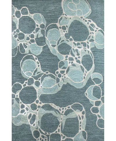 Bb Rugs Larchmont Lr393 7'9"x9'9" Area Rug In Teal