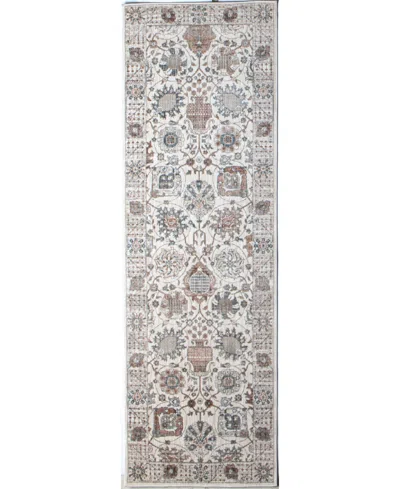 Bb Rugs Legacy Lgc102 2'6"x10' Runner Area Rug In Ivory