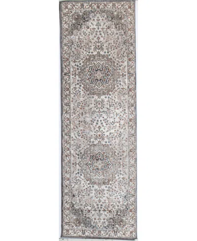 Bb Rugs Legacy Lgc103 2'3"x8' Runner Area Rug In Ivory
