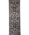 Bb Rugs Legacy Lgc108 2'6"x10' Runner Area Rug In Charcoal