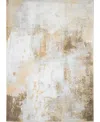 Bb Rugs Medley 5570a 5' X 7'6" Area Rug In Ivory,gold-tone