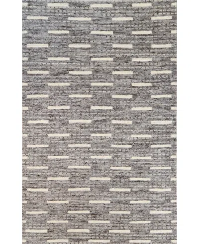 Bb Rugs Natural Wool Nwl25 3'6" X 5'6" Area Rug In Gray