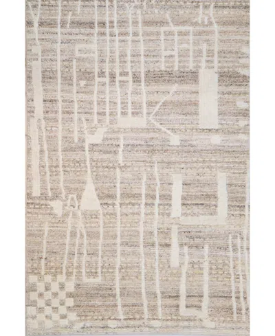 Bb Rugs Natural Wool Nwl27 7'6" X 9'6" Area Rug In Camel