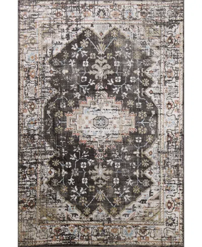 Bb Rugs Novo Nov306 5' X 7'6" Area Rug In Charcoal