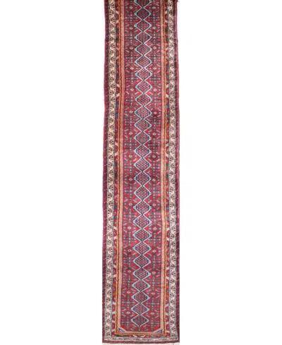 Bb Rugs One Of A Kind Angellas 2'6x16' Runner Area Rug In Red