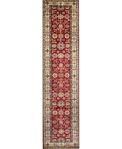 Bb Rugs One Of A Kind Fine Kazak 2'9x11'4 Runner Area Rug In Brown