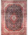 Bb Rugs One Of A Kind Kashan 10'x13' Area Rug In Dark Blue