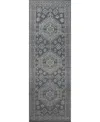 Bb Rugs Sheridan 2'6"x8' Runner Area Rug In Denim