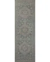 Bb Rugs Sheridan 2'6"x8' Runner Area Rug In Teal