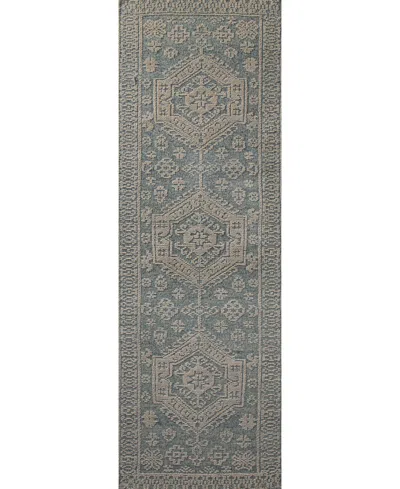 Bb Rugs Sheridan 2'6"x8' Runner Area Rug In Teal