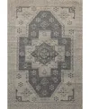 Bb Rugs Sheridan 7'9"x9'9" Area Rug In Charcoal