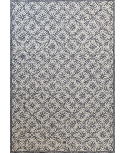 Bb Rugs Taron 7'6"x9'6" Area Rug In Ivoryblue