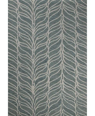 Bb Rugs Taron Al313 8'6"x11'6" Area Rug In Teal