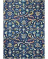Bb Rugs Taron Tar-110 2'6" X 8' Runner Area Rug In Navy