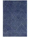 Bb Rugs Veneto Cl137 8'6" X 11'6" Area Rug In Navy