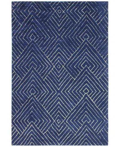 Bb Rugs Veneto Cl137 8'6" X 11'6" Area Rug In Navy