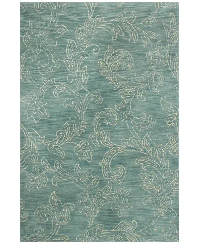 Bb Rugs Veneto Cl142 5' X 7'6" Area Rug In Teal
