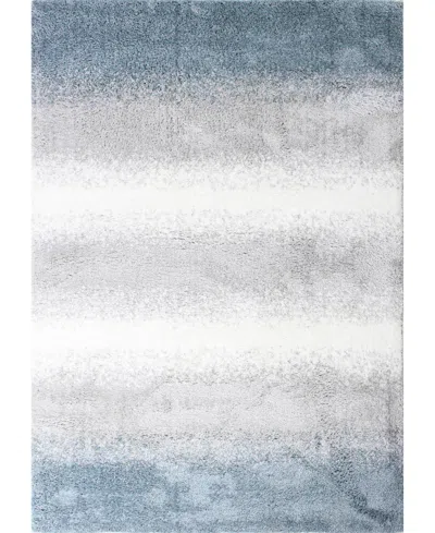 Bb Rugs Zuela Zul106 7'6" X 9'6" Area Rug In White,blue