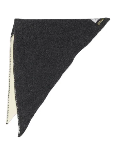 B.b. Walace Adams Logo-patch Scarf In Gray