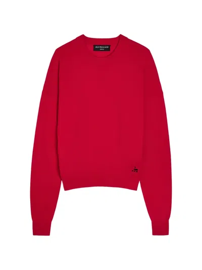 B.b. Walace Crew-neck Sweater In Red