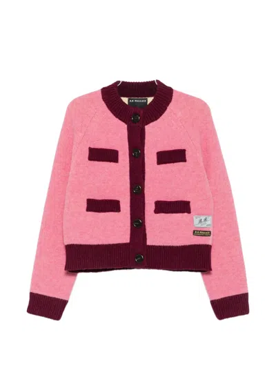 B.b. Walace Frida Colour-block Cardigan In Pink