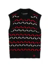 B.b. Walace Neel Knitted Vest In Multi