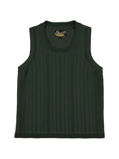 B.b. Walace Sleeveless Knitted Vest In Green