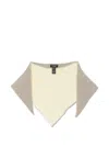 B.b. Walace Triangular Knitted Scarf In Brown