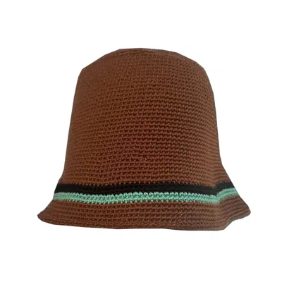 B.b. Wallace Bb Wallace A0024 Knitted Wool Bucket Hat In Brown