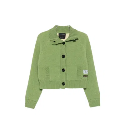 B.b. Wallace B. B. Wallace Hesse Button-up Raglan-sleeve Cardigan In Green