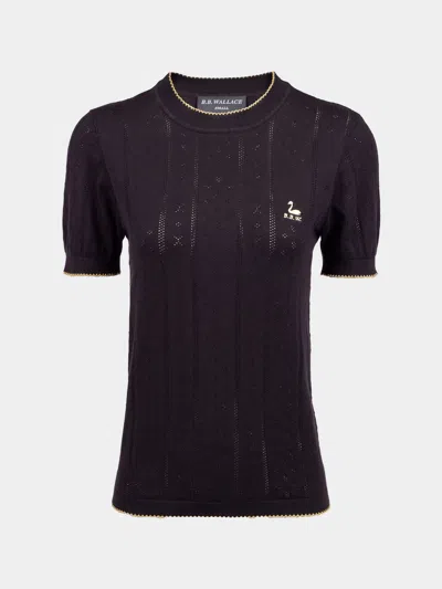 B.b. Wallace B. B. Wallace Indiana Cotton Pointelle T-shirt Size: M