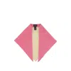B.b. Wallace Knit Triangular Scarf In Pink/neutrals