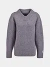 B.b. Wallace B. B. Wallace Simpson Cashmere V-neck Sweater Size: S In Gray