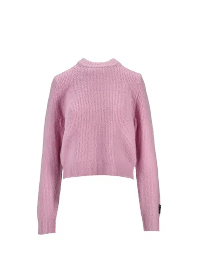 B.b. Wallace Bb Wallace Crew Neck Sweater In Pink